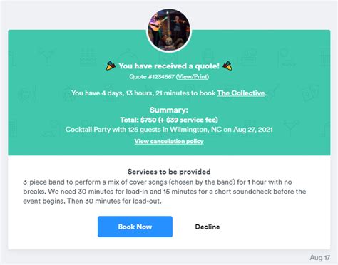 How to book someone on GigSalad .